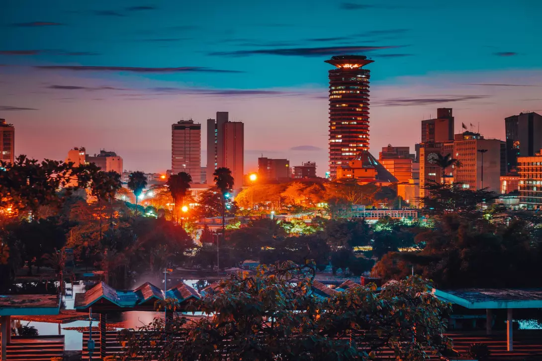 View of Nairobi City from Uhuru park
